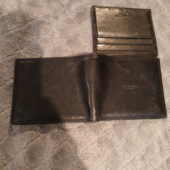 Black leather wallet - Picture 4 of 5